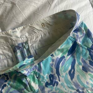 Lilly Pulitzer Blue and Green Women's Shorts